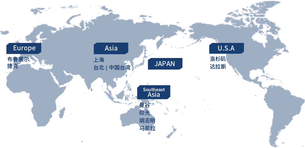 ITP 海外子公司· 据点地图